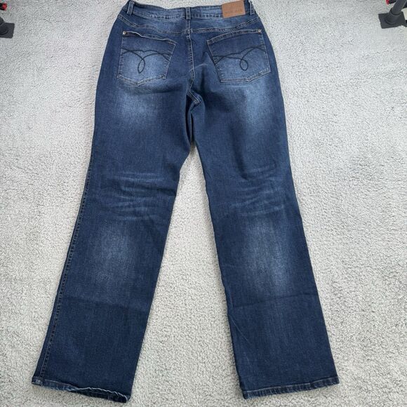 JUDY BLUE Jeans Womens Size 11/30 Parker Straight Fit High Rise Button Fly - Picture 8 of 11